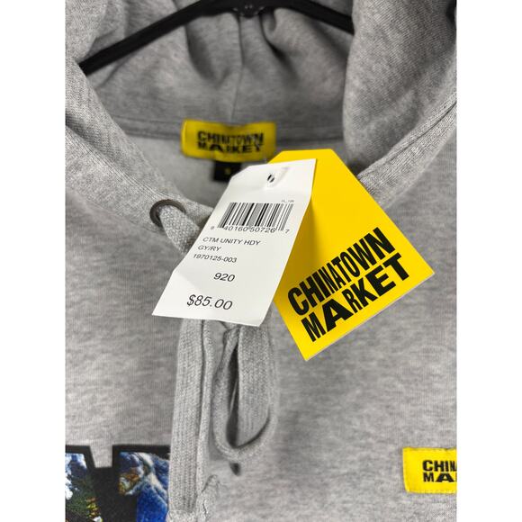 Chinatown Market “Unity” Graphic Hoodie – Gray – Size S – NWT - Picture 4 of 6